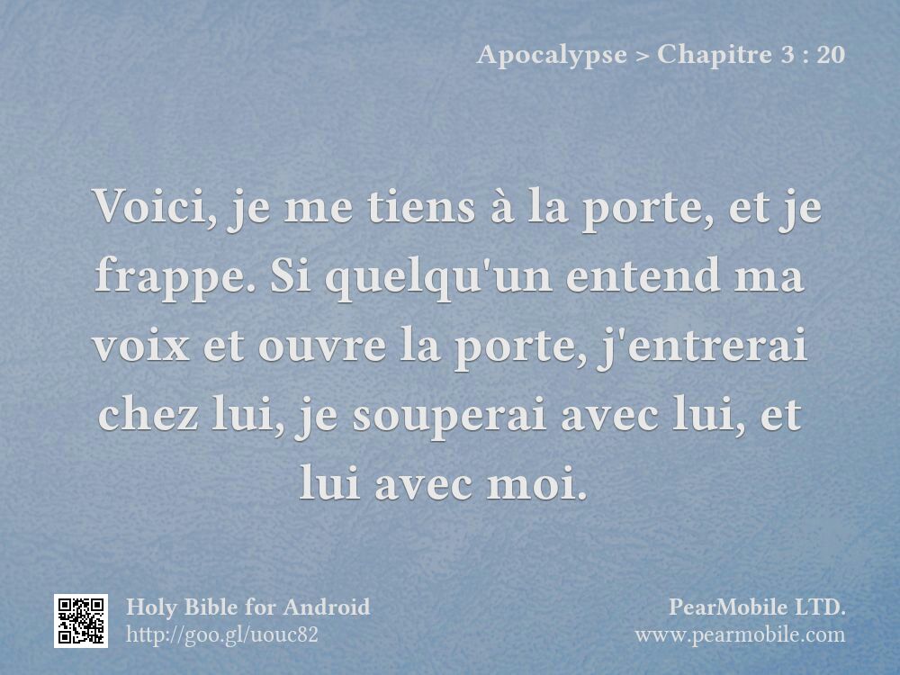 Apocalypse, Chapitre 3:20